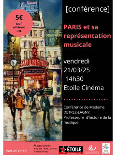 Conférence UTL - Paris en musique