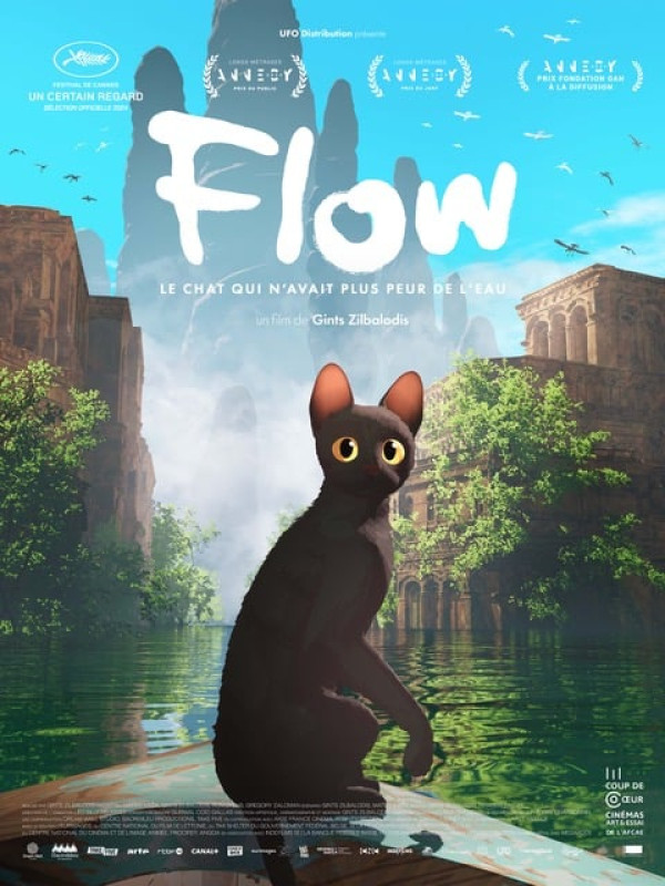 Affiche du film : Flow, le chat qui n'avait plus peur de l'eau