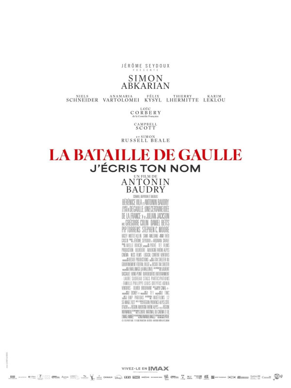 Affiche du film : La Bataille de Gaulle - Partie 2 : J'écris ton nom